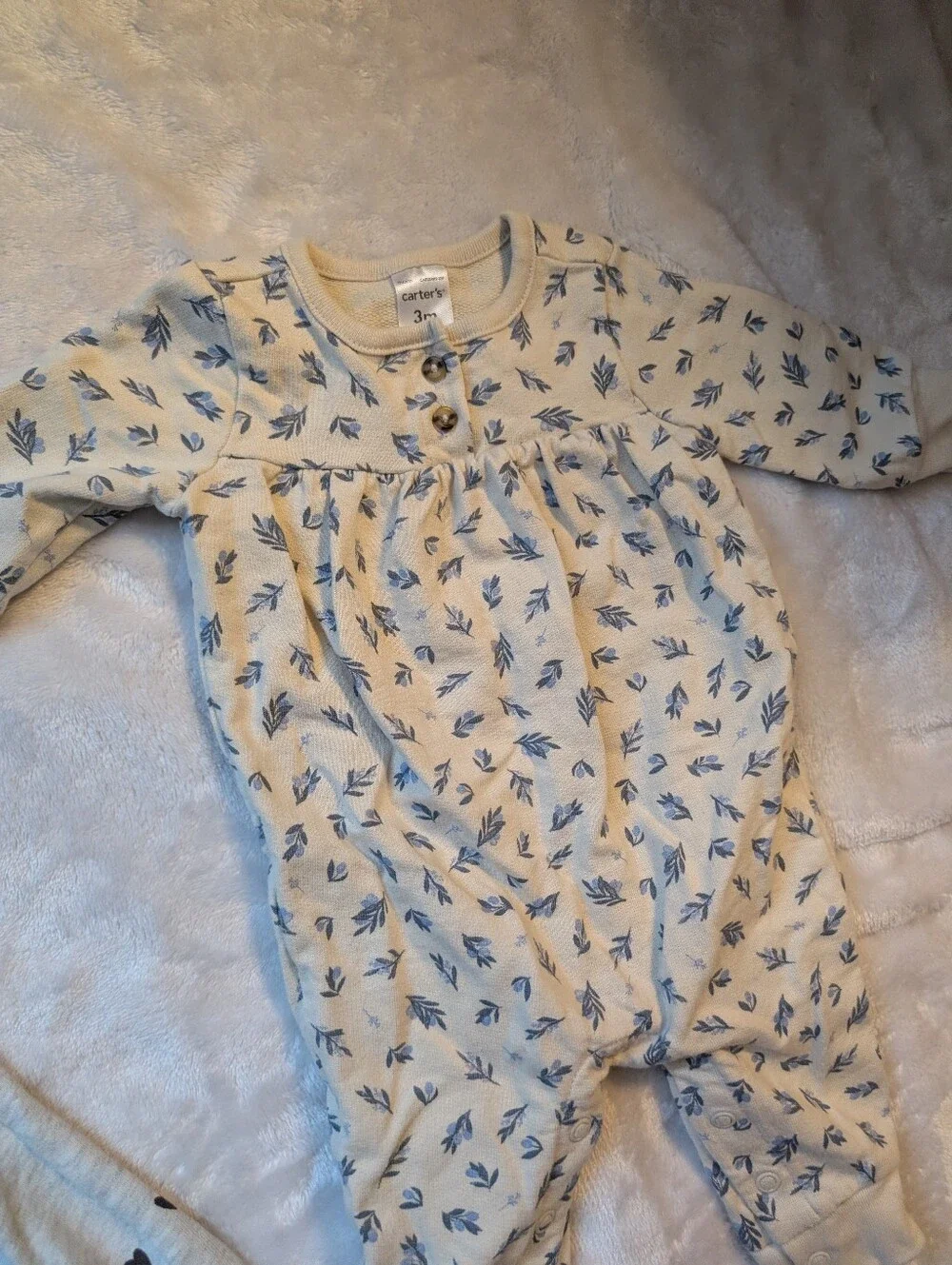 Carter’s Jumpsuit Set • Size 3M • NWOT Hearts & Leaves